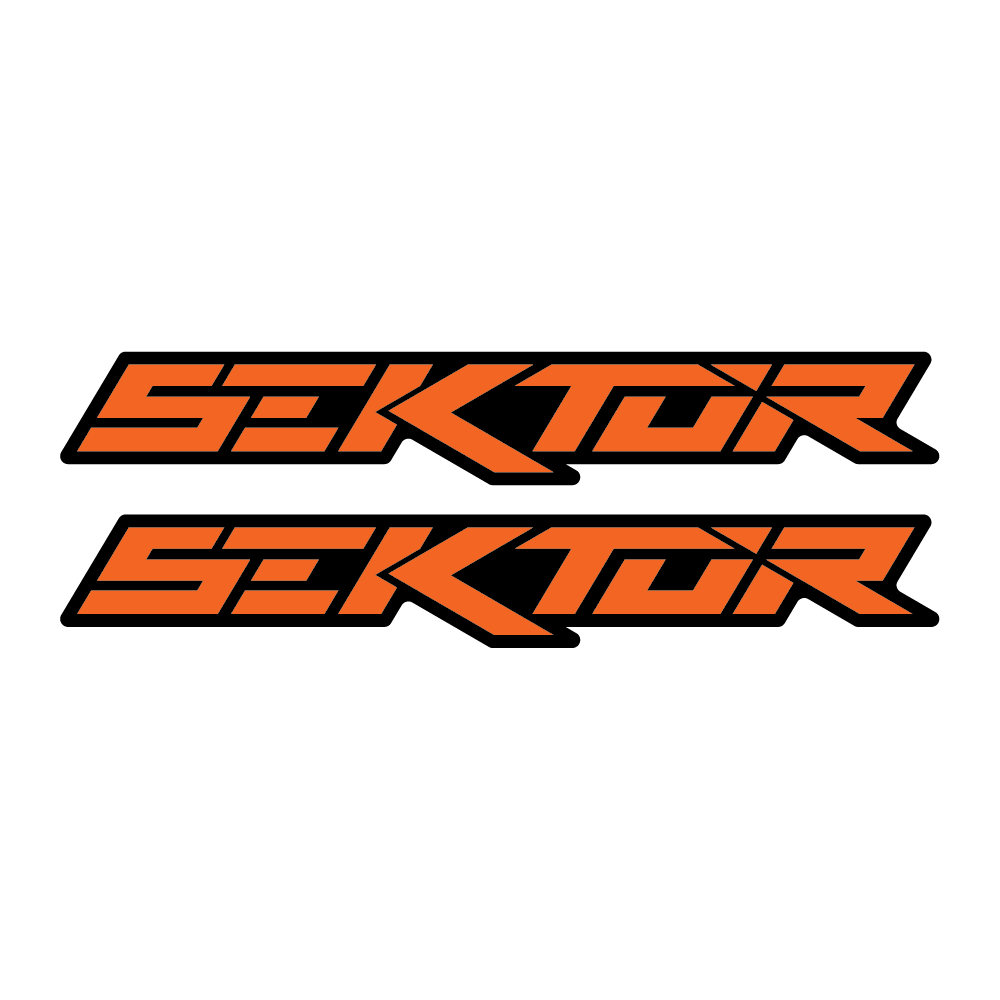 Stickere RockShox Sektor V2 Logo Decal Orange