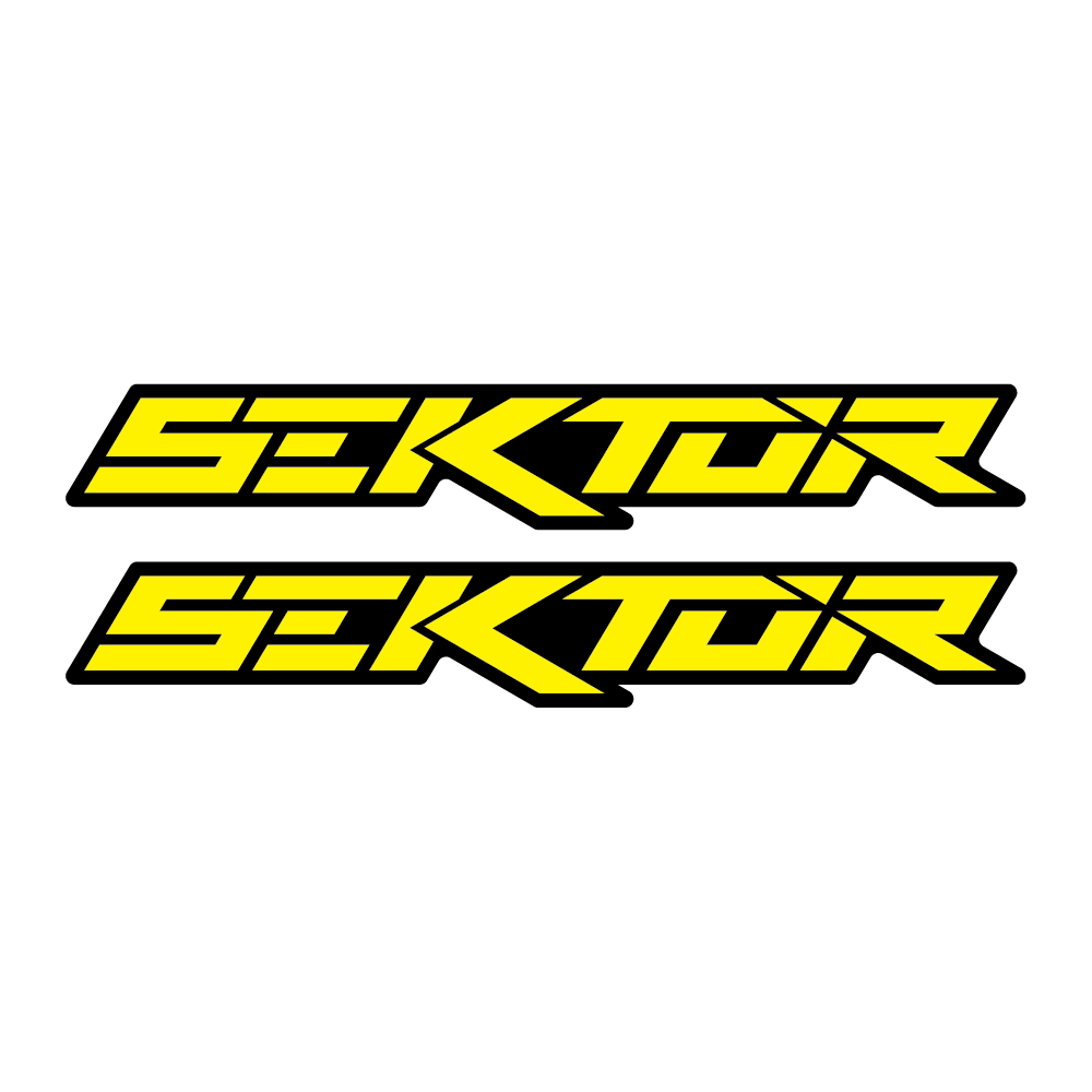 Stickere RockShox Sektor V2 Logo Decal Yellow