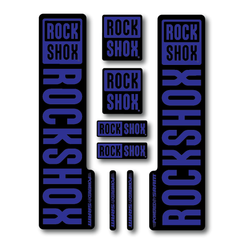Stickere RockShox V2 Replica Decal Kit Blue
