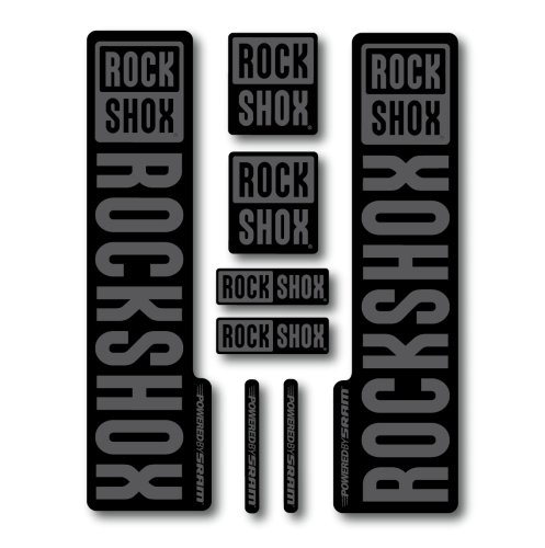 Stickere RockShox V2 Replica Decal Kit Grey