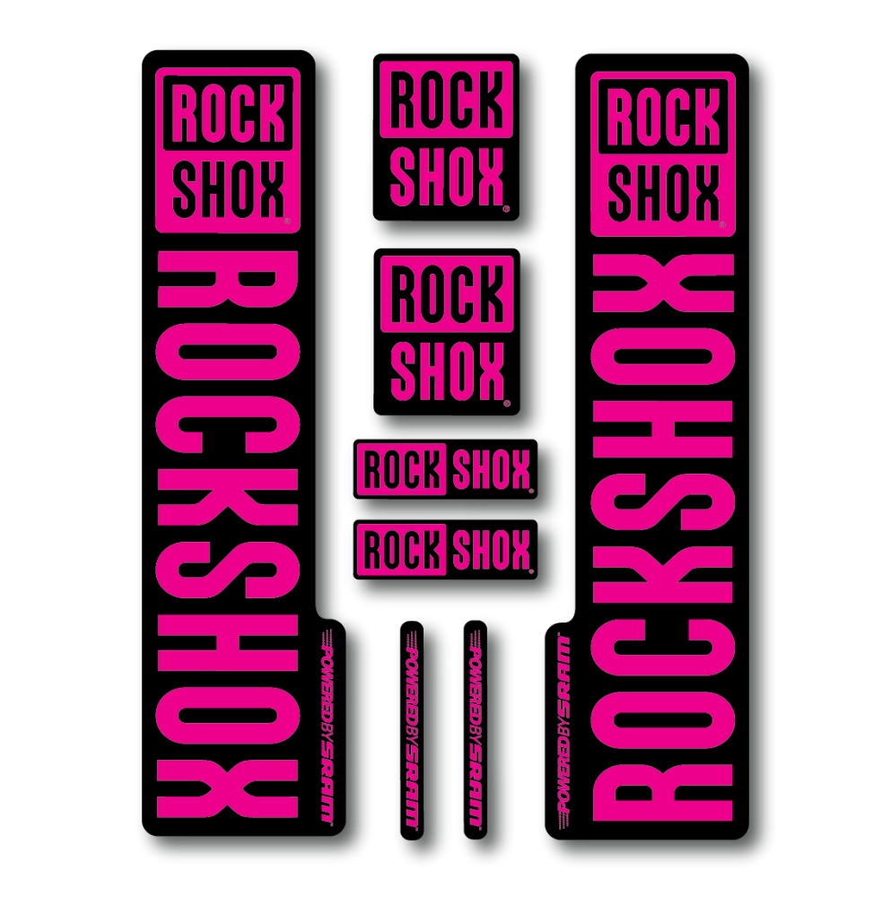 Stickere RockShox V2 Replica Decal Kit Magenta