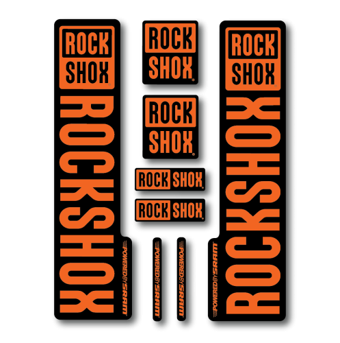 Stickere RockShox V2 Replica Decal Kit Orange