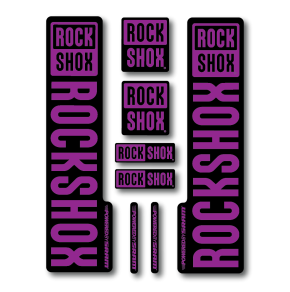 Stickere RockShox V2 Replica Decal Kit Purple