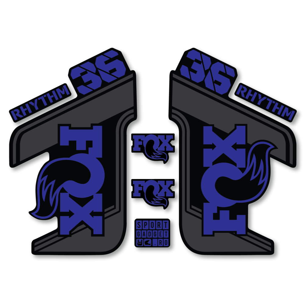 Stickere Fox 36 Rhythm Replica Decal Kit Midnight/Blue