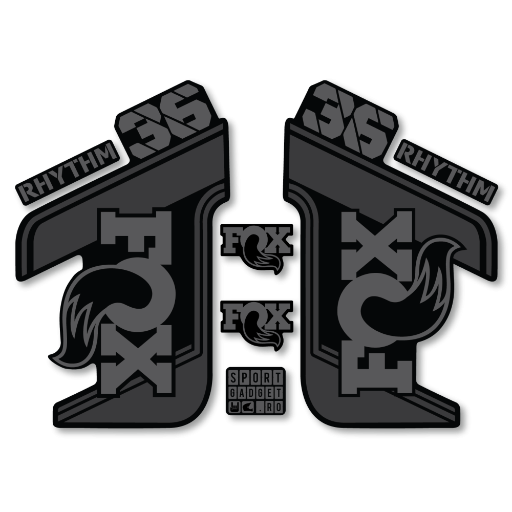 Stickere Fox 36 Rhythm Replica Decal Kit Midnight/Grey