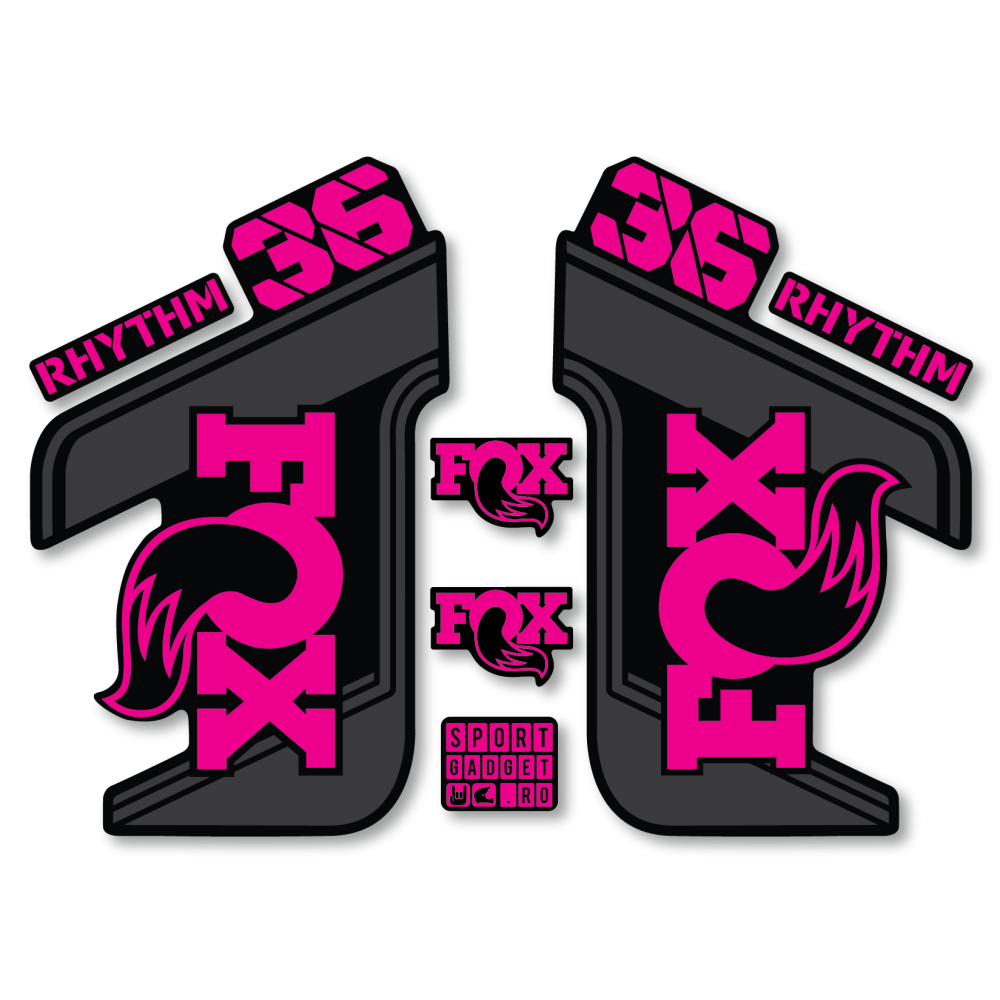 Stickere Fox 36 Rhythm Replica Decal Kit Midnight/Magenta