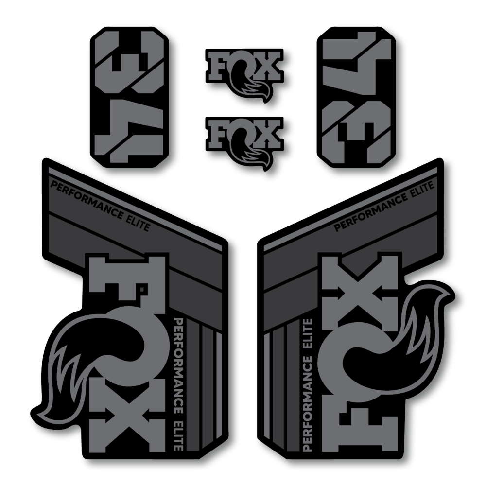 Stickere Fox 34 Performance Elite V2 Replica Decal Kit Grey