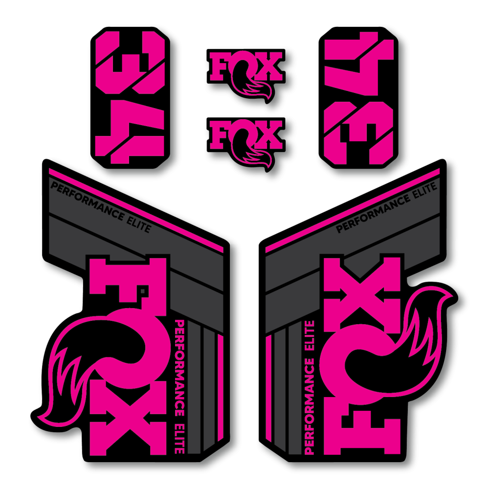 Stickere Fox 34 Performance Elite V2 Replica Decal Kit Magenta