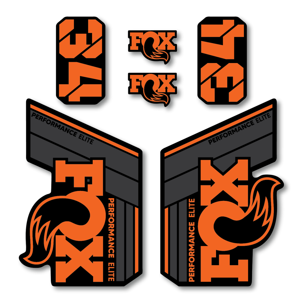 Stickere Fox 34 Performance Elite V2 Replica Decal Kit Orange