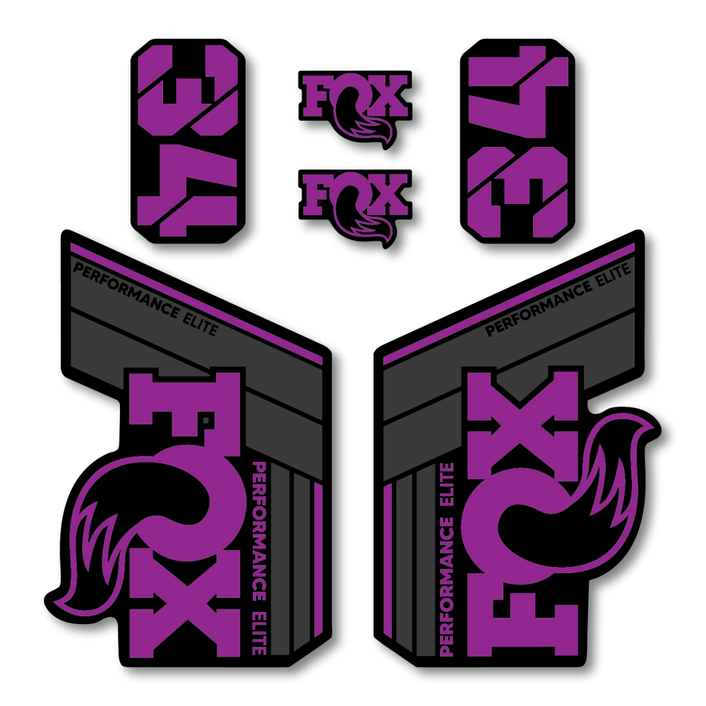 Stickere Fox 34 Performance Elite V2 Replica Decal Kit Purple