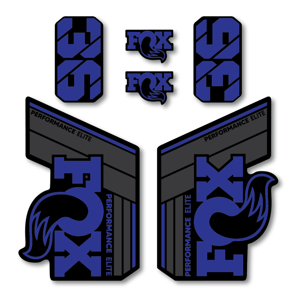 Stickere Fox 36 Performance Elite V2 Replica Decal Kit Blue