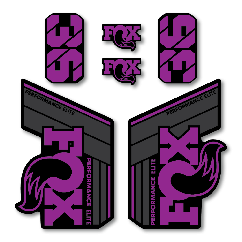 Stickere Fox 36 Performance Elite V2 Replica Decal Kit Purple