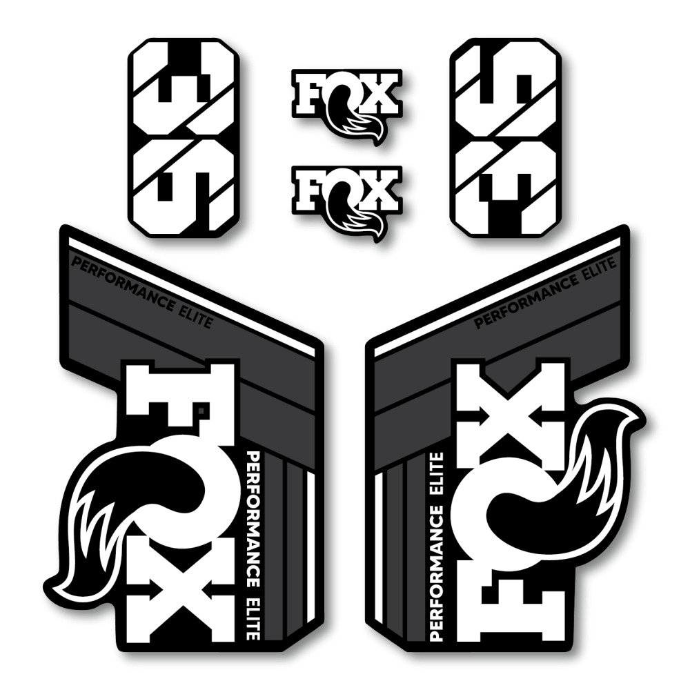 Stickere Fox 36 Performance Elite V2 Replica Decal Kit White