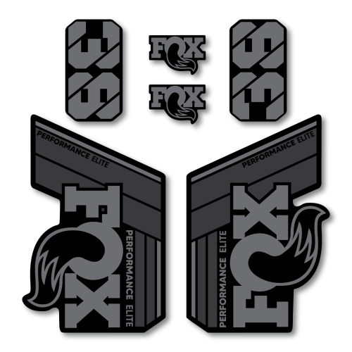 Stickere Fox 38 Performance Elite V2 Replica Decal Kit Grey