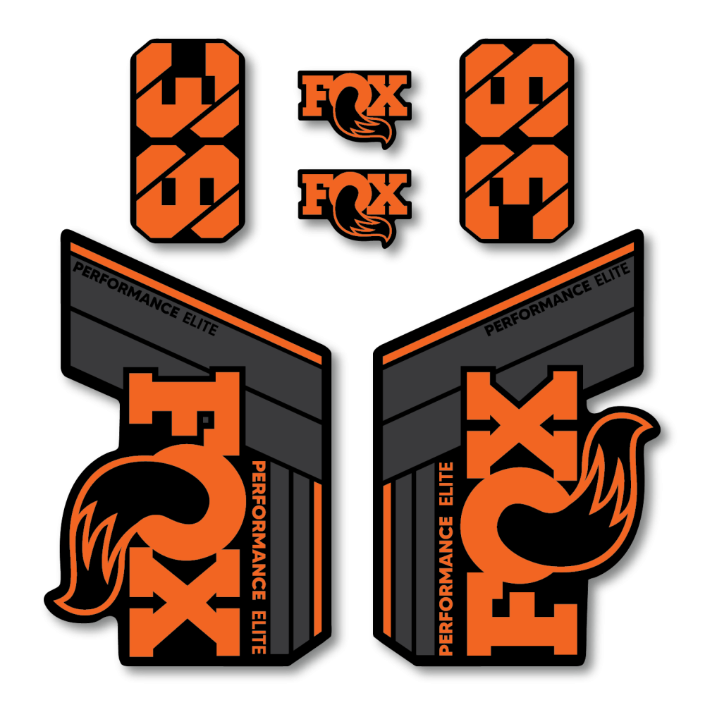 Stickere Fox 38 Performance Elite V2 Replica Decal Kit Orange