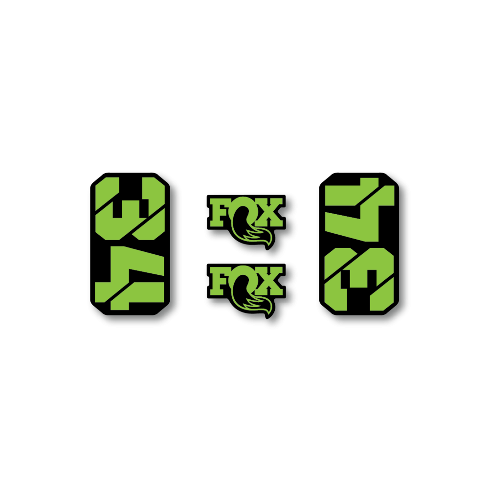 Stickere Fox 34 Logo Decal Lime