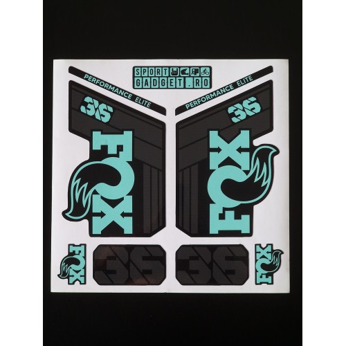 Sticker Fox 36 Replica Decal Kit Turqoise