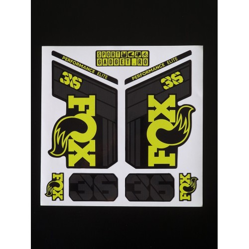 Sticker Fox 36 Replica Decal Kit Lime