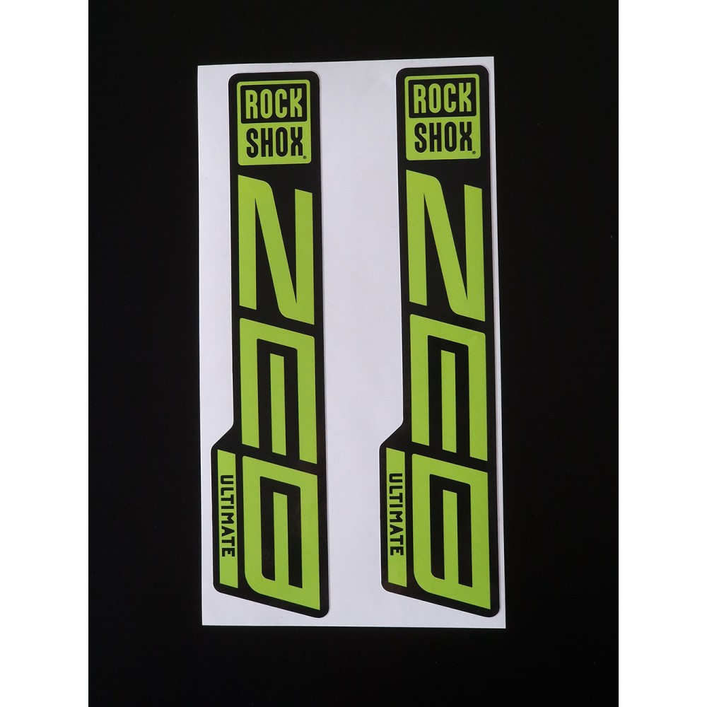 Sticker Rock Shox ZEB One Way Replica Decal Kit Lime