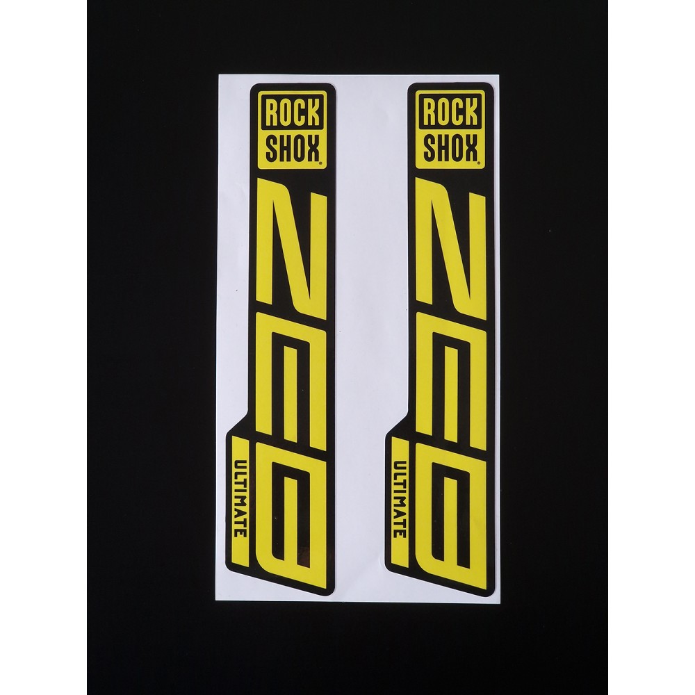 Sticker Rock Shox ZEB One Way Replica Decal Kit Yellow