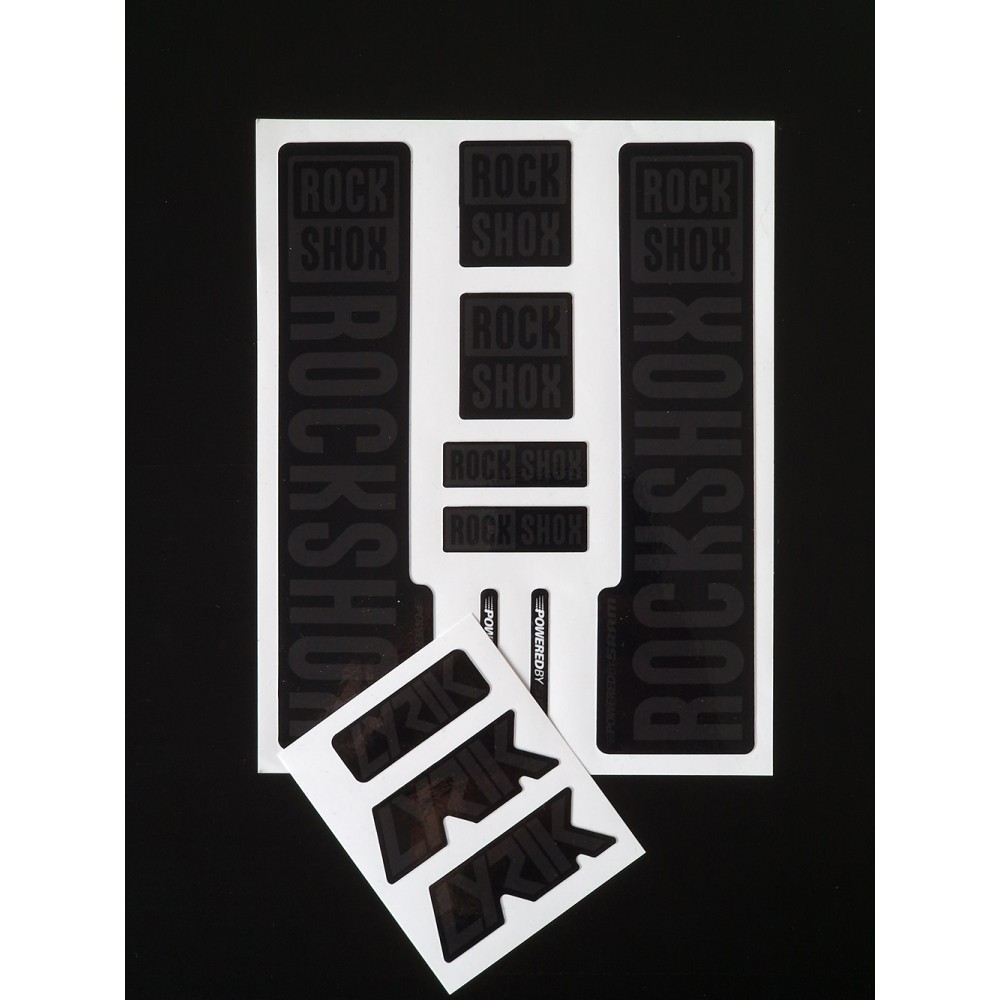 Sticker Rock Shox Lyrik V2 Replica Decal Kit Dark Grey