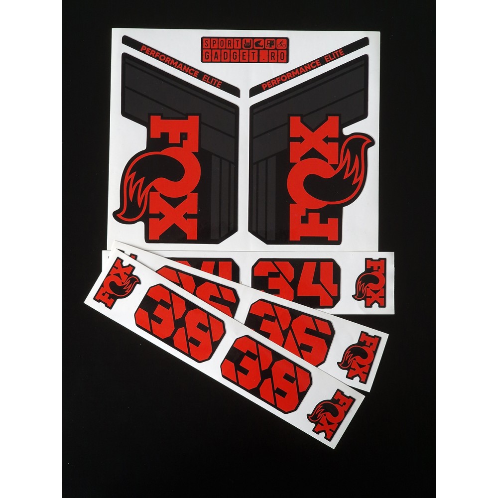 Sticker Fox 34 36 38 Performance Elite Replica Decal Kit Red