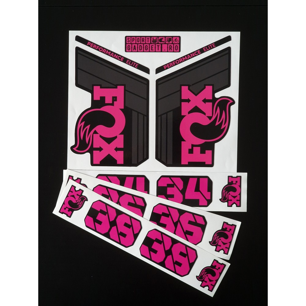 Sticker Fox 34 36 38 Performance Elite Replica Decal Kit Magenta