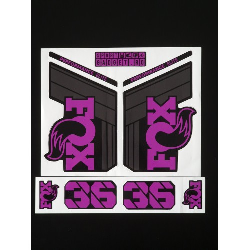 Sticker Fox 36 Performance Elite Replica Decal Purple