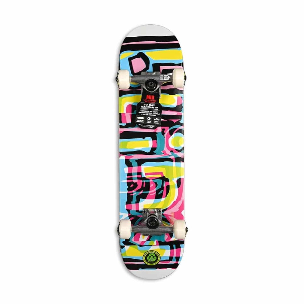 Skateboard Blind 7.25 Logo Glitch Fp Yth Complete White