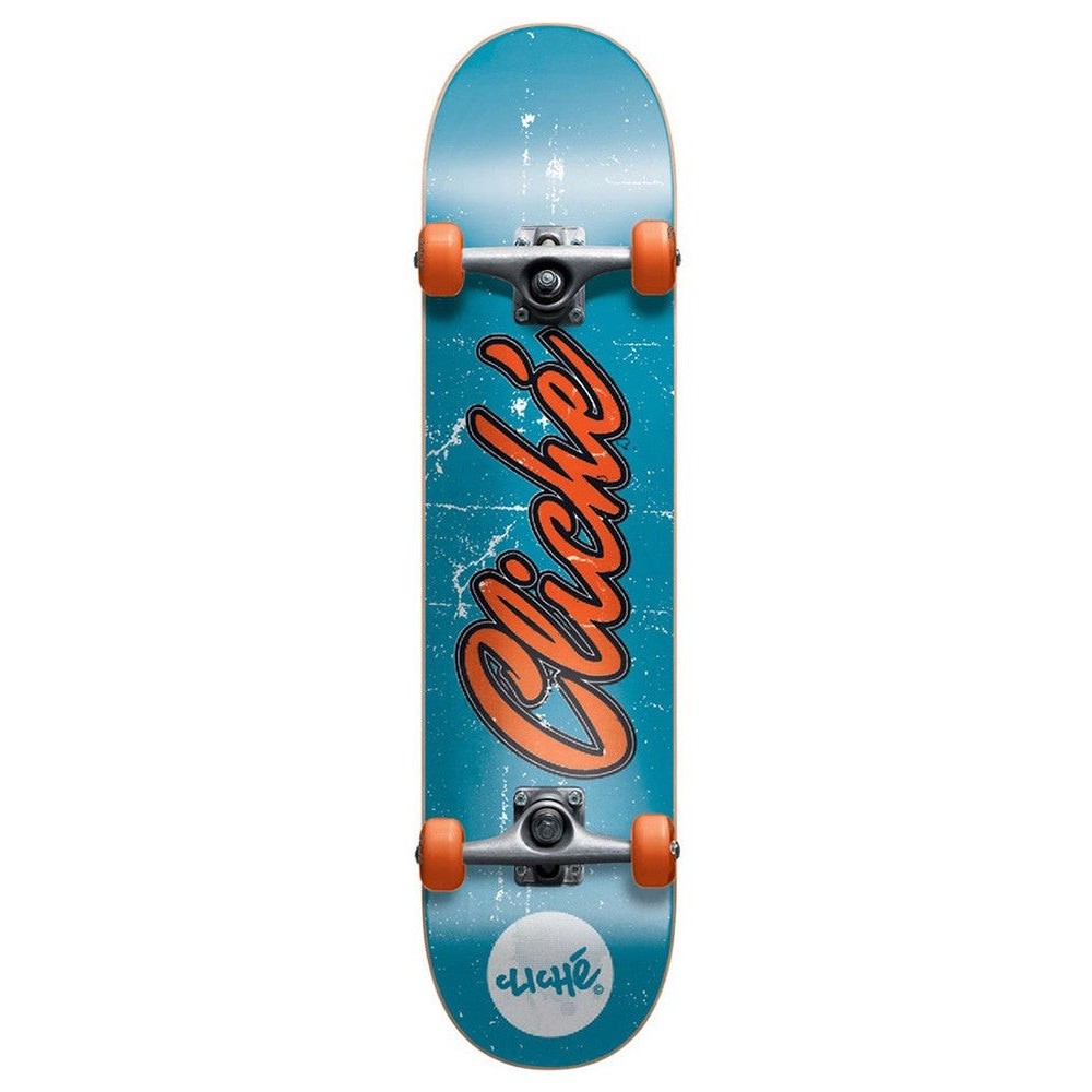 Skateboard Cliche 8 Old Logo Fp Complete Blue/Orange