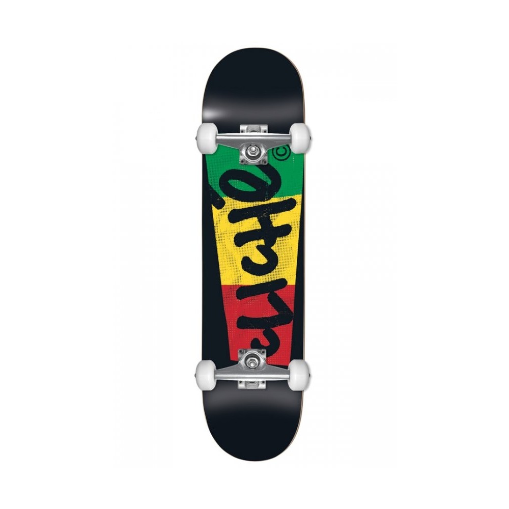 Skateboard Cliche Block Fp Complete Rasta 7.5