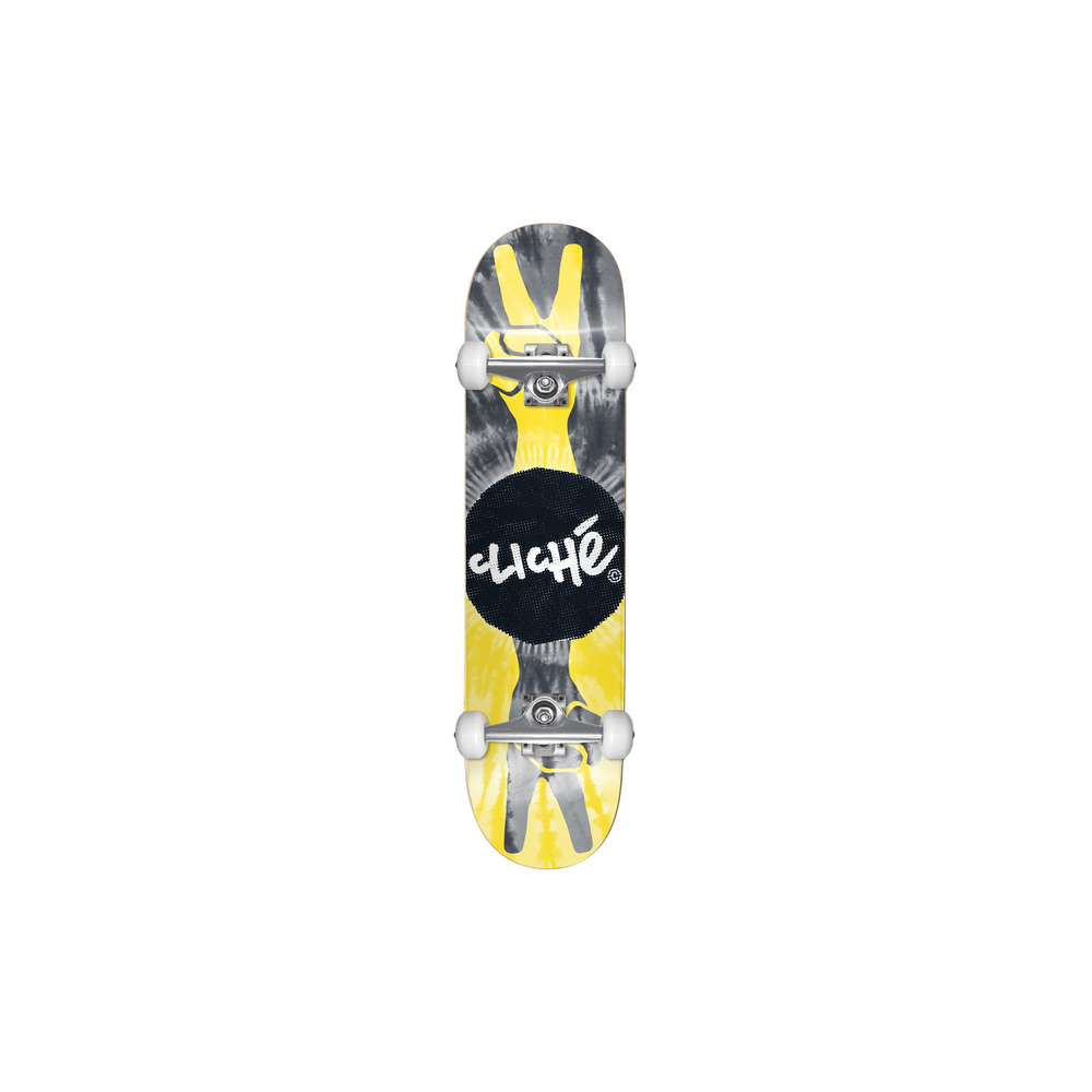 Skateboard Cliche Peace Fp Complete Yellow/Black 8
