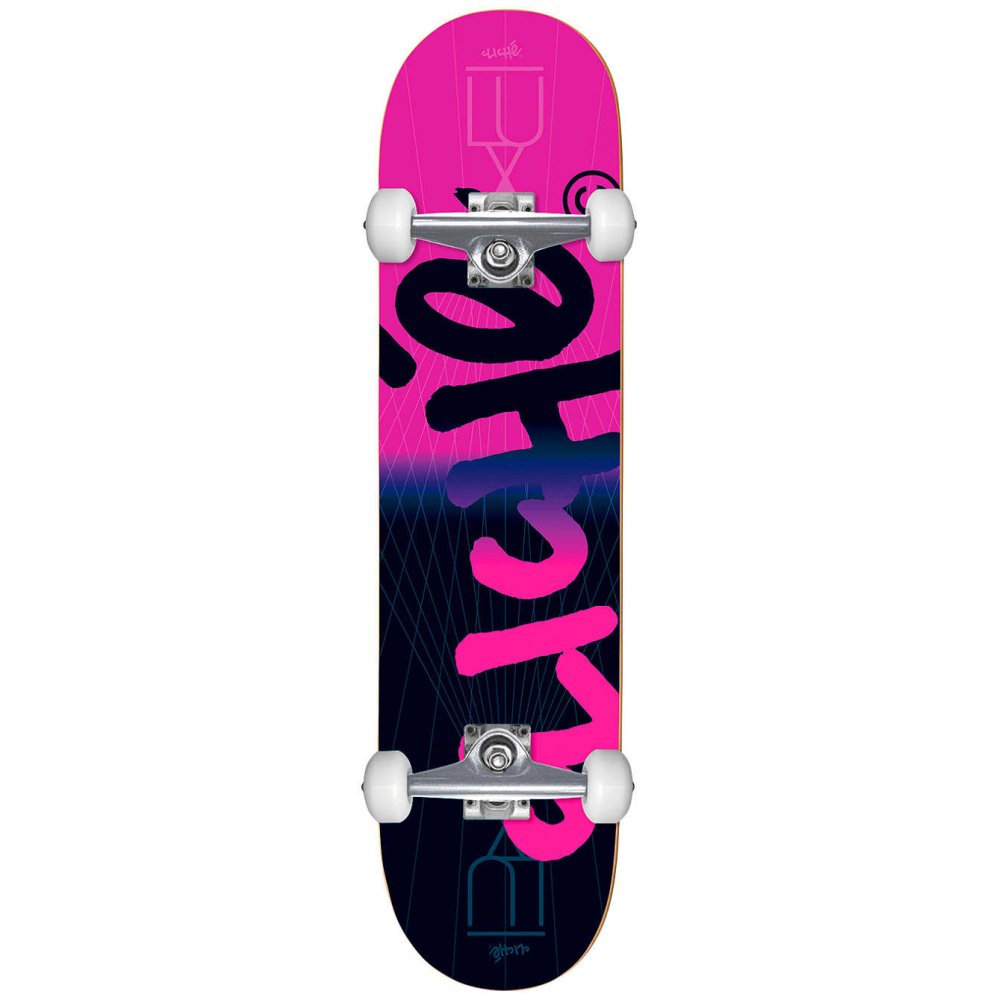 Skateboard Cliche Lux Handwritten Fp 8.125 Pink Complete