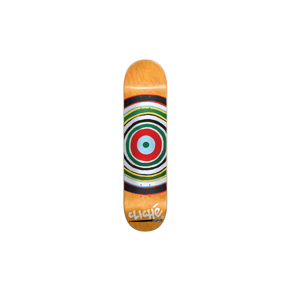 Deck Skateboard Cliche Painted Circle Rhm Multi 8