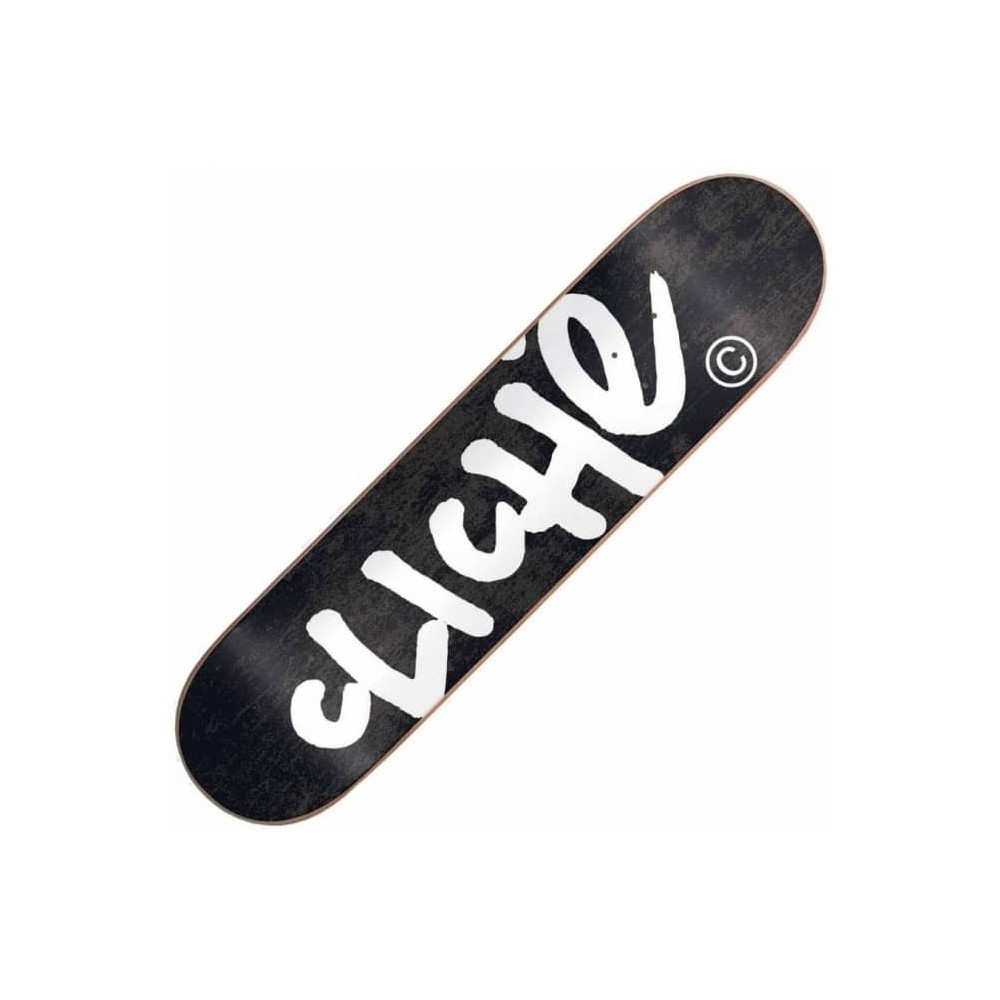 Deck Skateboard Cliche 8.5 Handwritten Rhm Black