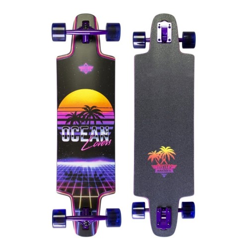 Skateboard Duster 36 Ocean Lovers Longboard Purple
