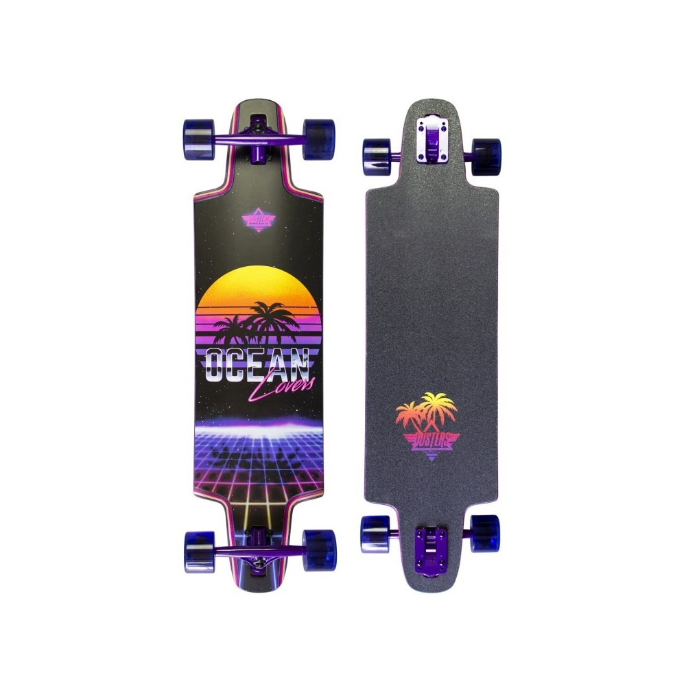 Skateboard Duster 36 Ocean Lovers Longboard Purple