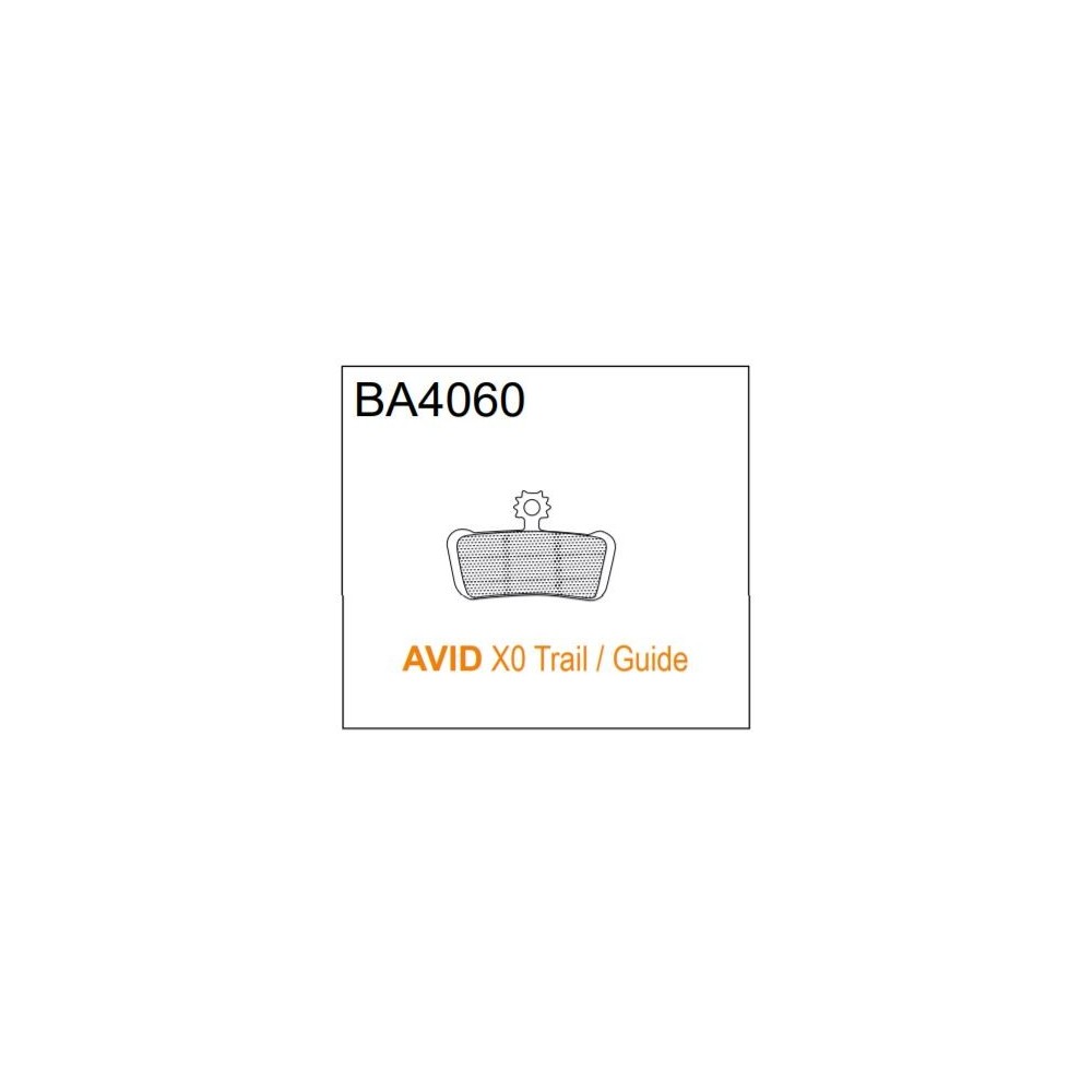 BRAKE AUTHORITY BA4060B - AVID SRAM BRAKE PADS MTB BURLY