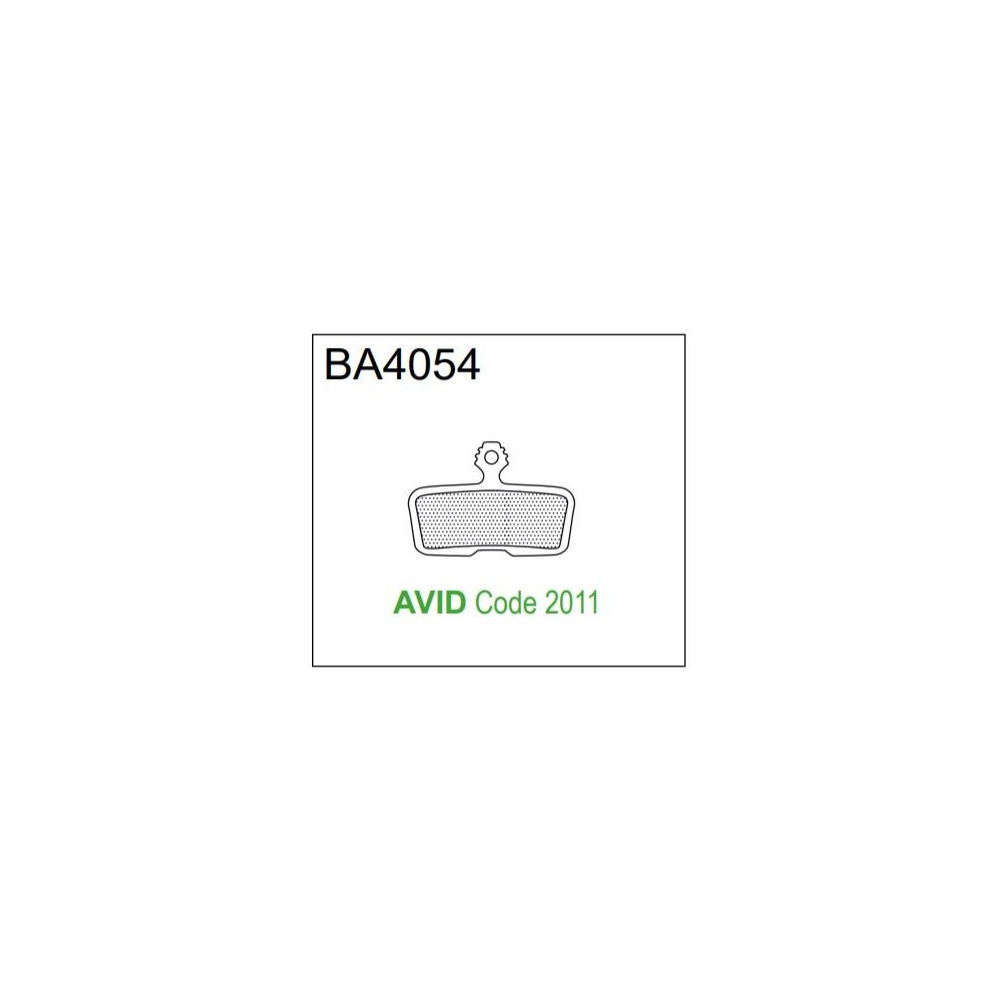 BRAKE AUTHORITY BA4054B - AVID Code R BRAKE PADS MTB BURLY