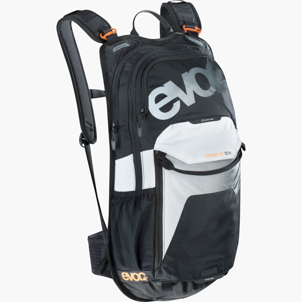 Rucsac Evoc Stage 12L Team Black - White - Neon Orange Backpack
