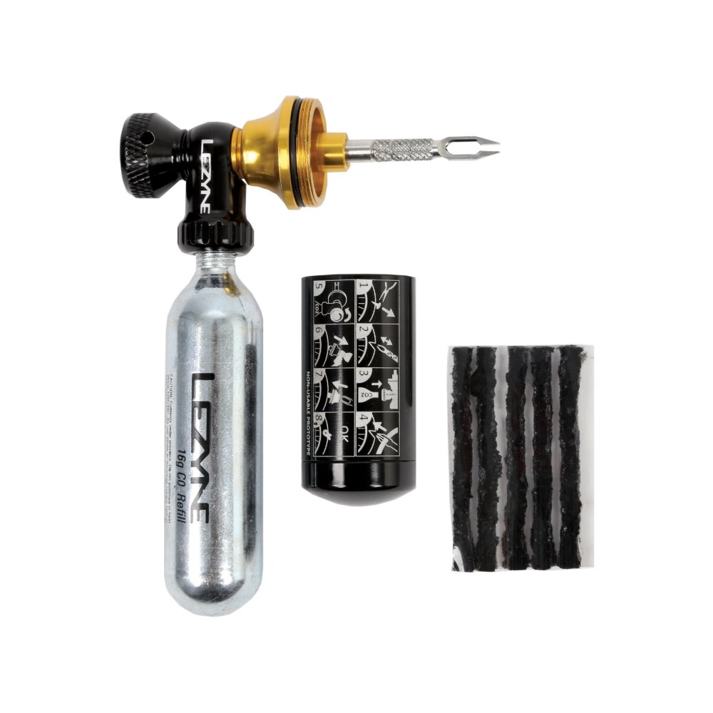 Pompa Lezyne Tubeless Co2 Blaster - Black Incl 2 X 20G Cartridge